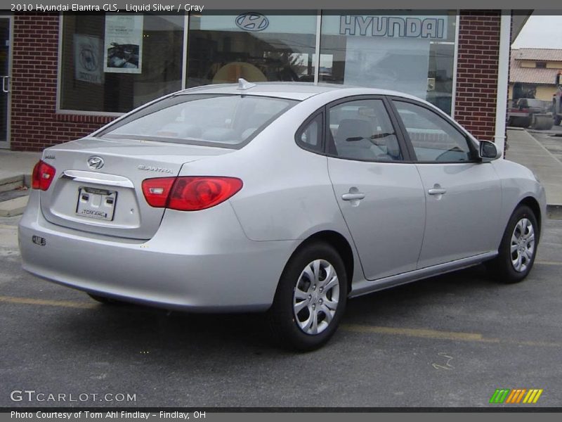 Liquid Silver / Gray 2010 Hyundai Elantra GLS