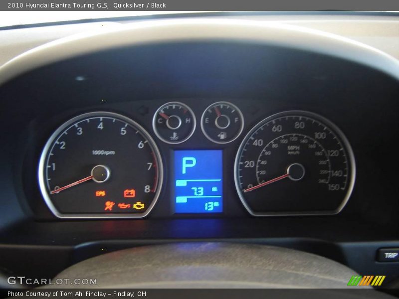 Quicksilver / Black 2010 Hyundai Elantra Touring GLS