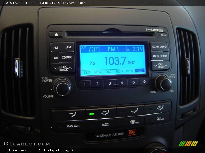 Audio System of 2010 Elantra Touring GLS
