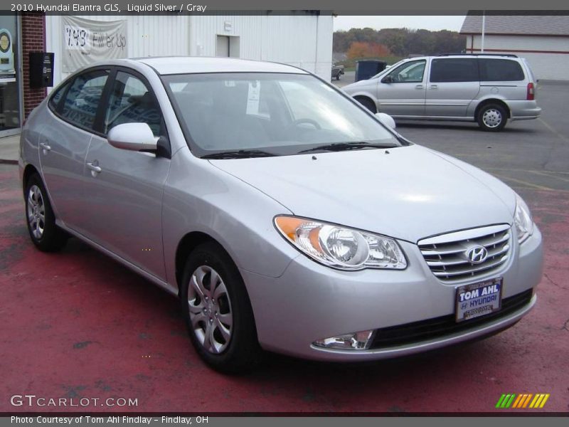 Liquid Silver / Gray 2010 Hyundai Elantra GLS