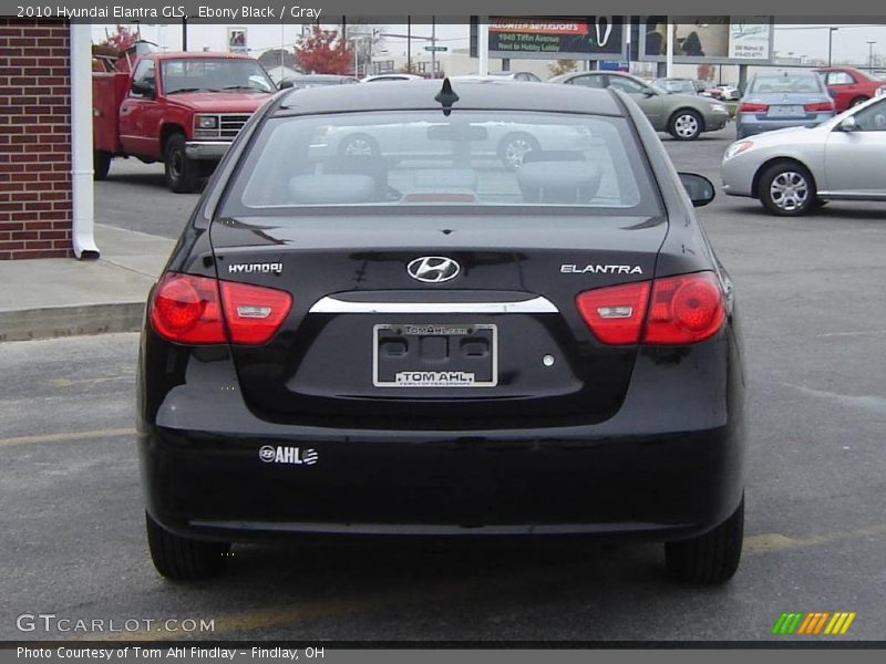 Ebony Black / Gray 2010 Hyundai Elantra GLS