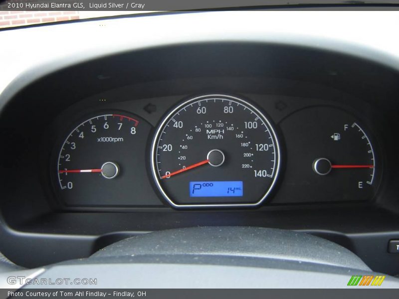 Liquid Silver / Gray 2010 Hyundai Elantra GLS