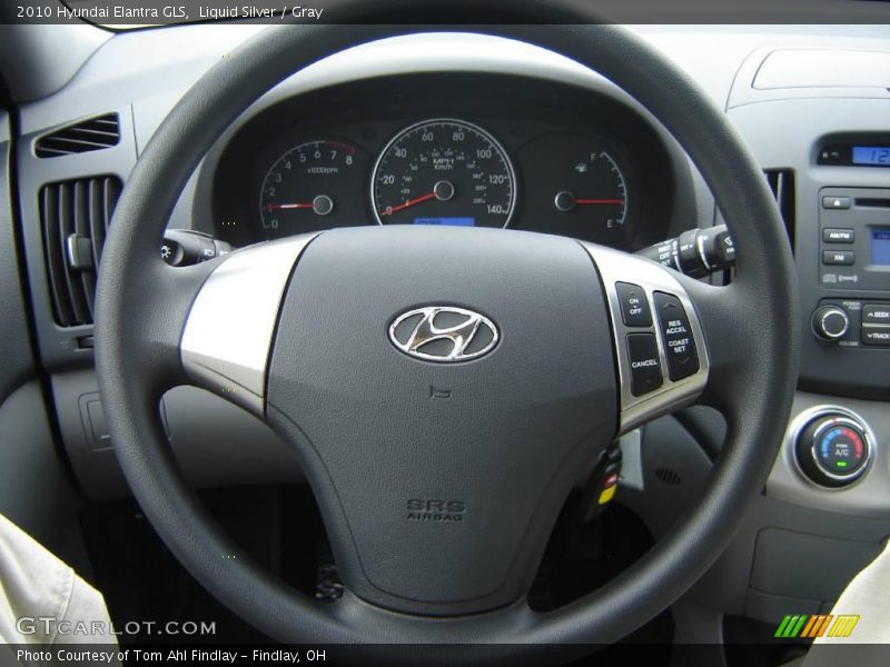 Liquid Silver / Gray 2010 Hyundai Elantra GLS
