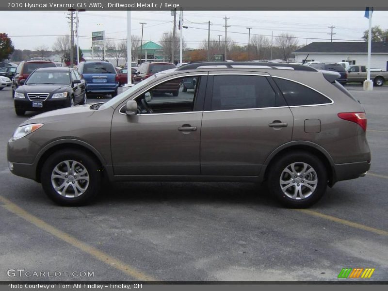 Driftwood Metallic / Beige 2010 Hyundai Veracruz GLS AWD