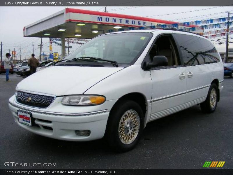 Stone White / Camel 1997 Chrysler Town & Country LXi