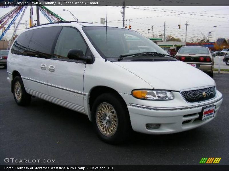 Stone White / Camel 1997 Chrysler Town & Country LXi