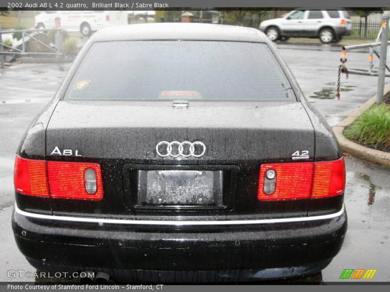 Brilliant Black / Sabre Black 2002 Audi A8 L 4.2 quattro