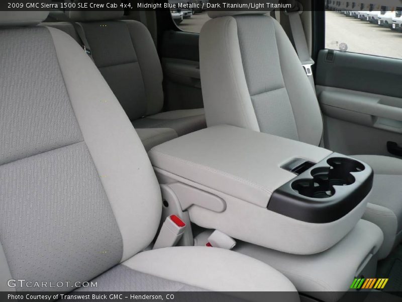 Midnight Blue Metallic / Dark Titanium/Light Titanium 2009 GMC Sierra 1500 SLE Crew Cab 4x4