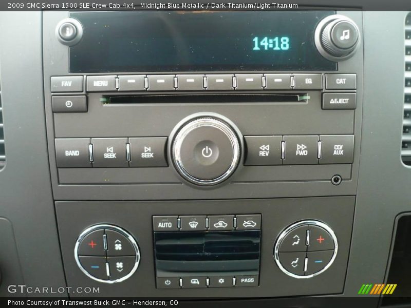 Midnight Blue Metallic / Dark Titanium/Light Titanium 2009 GMC Sierra 1500 SLE Crew Cab 4x4