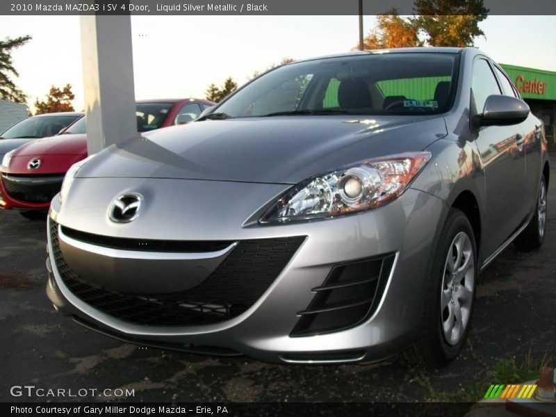 Liquid Silver Metallic / Black 2010 Mazda MAZDA3 i SV 4 Door