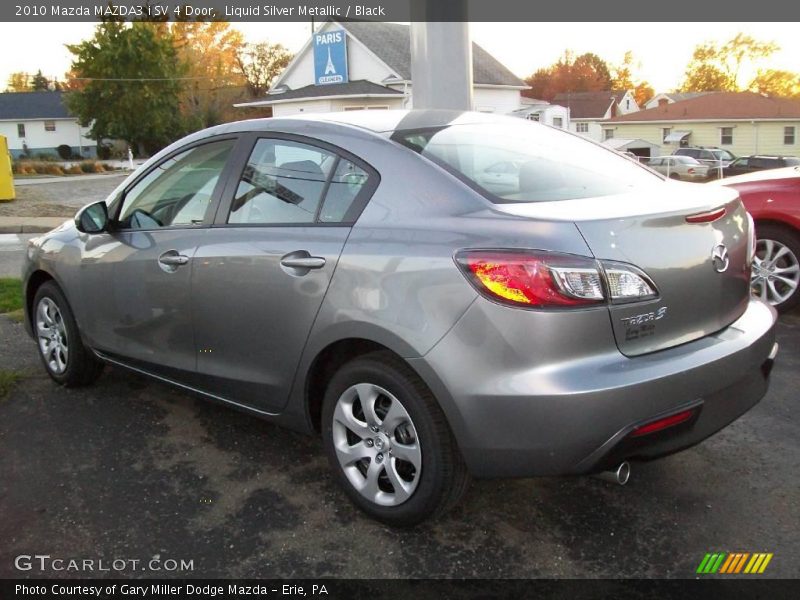 Liquid Silver Metallic / Black 2010 Mazda MAZDA3 i SV 4 Door