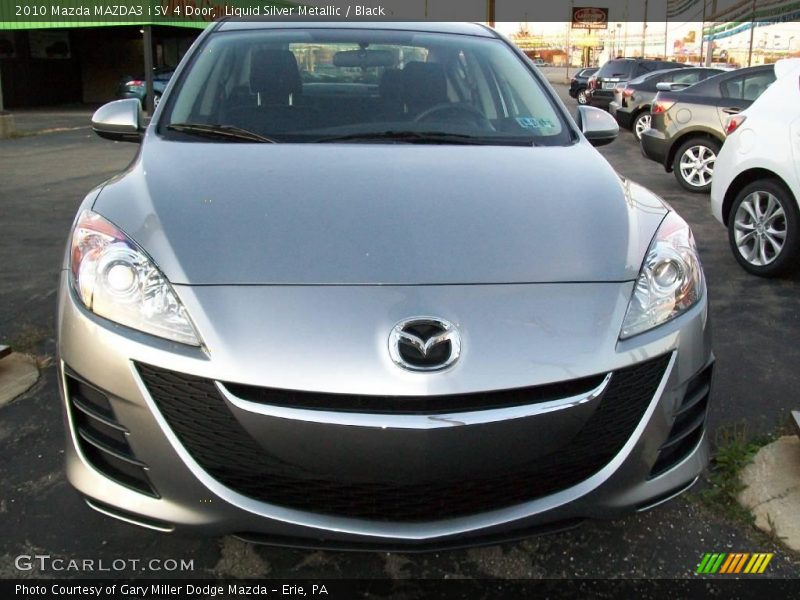 Liquid Silver Metallic / Black 2010 Mazda MAZDA3 i SV 4 Door