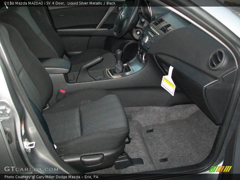 Liquid Silver Metallic / Black 2010 Mazda MAZDA3 i SV 4 Door