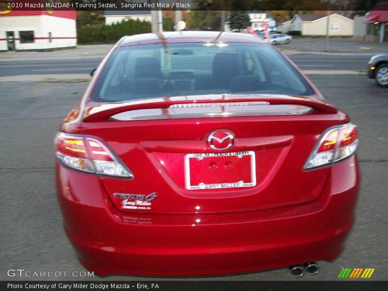 Sangria Red Mica / Black 2010 Mazda MAZDA6 i Touring Sedan