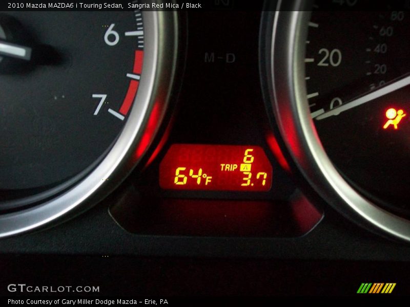 Sangria Red Mica / Black 2010 Mazda MAZDA6 i Touring Sedan