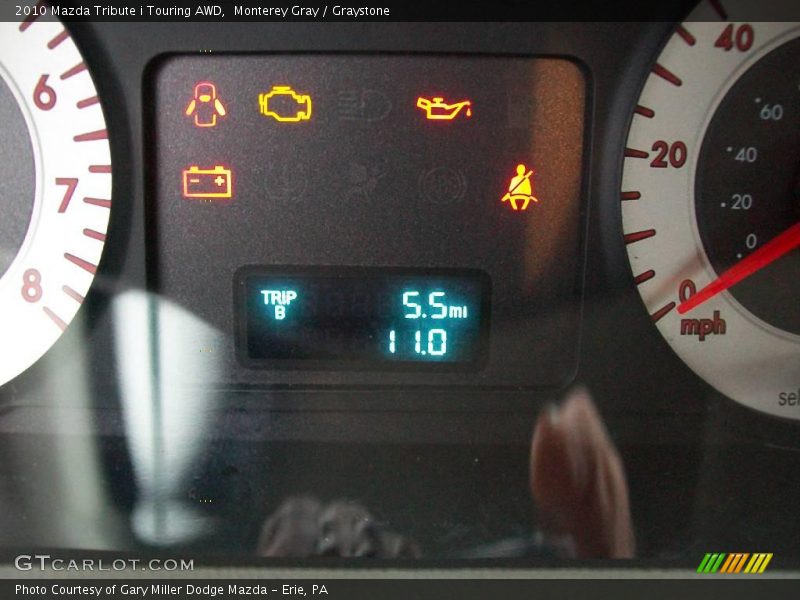 Monterey Gray / Graystone 2010 Mazda Tribute i Touring AWD