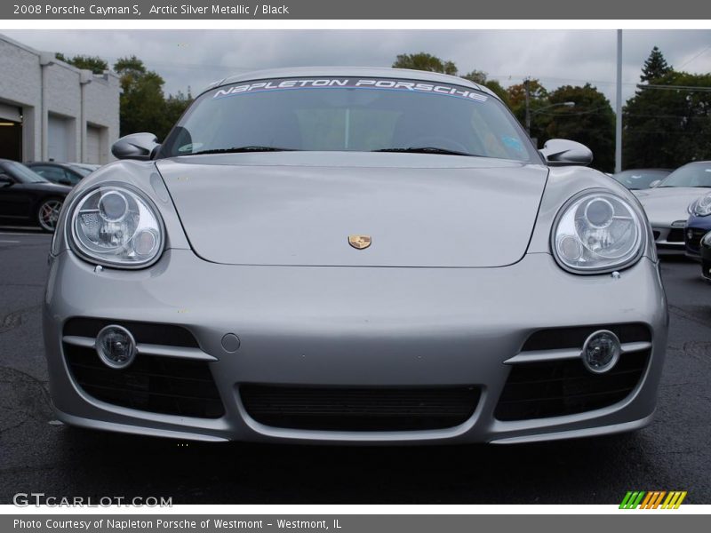 Arctic Silver Metallic / Black 2008 Porsche Cayman S