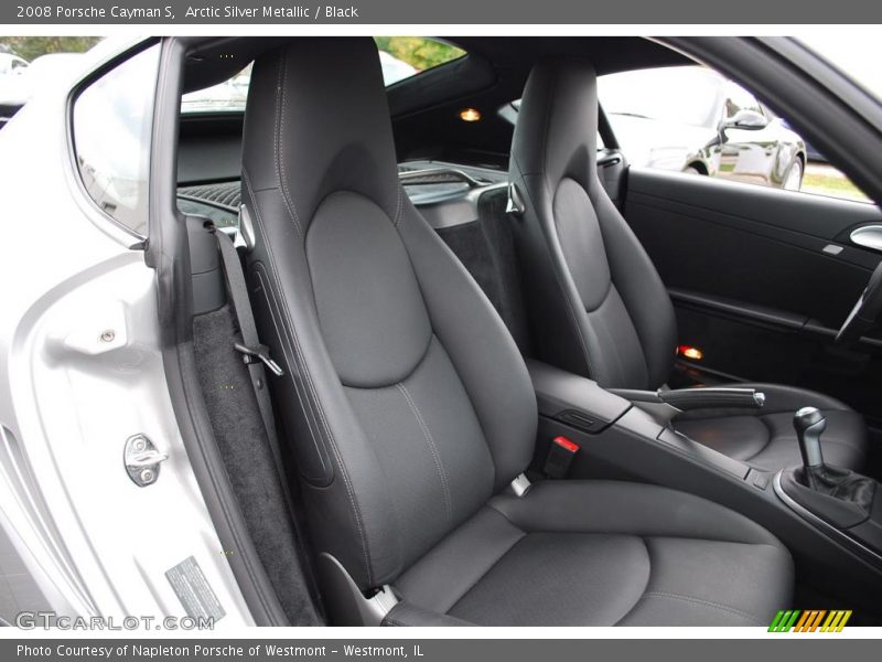 Arctic Silver Metallic / Black 2008 Porsche Cayman S