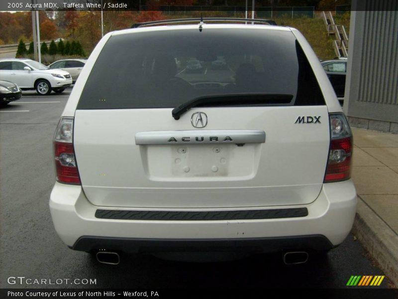 Taffeta White / Saddle 2005 Acura MDX