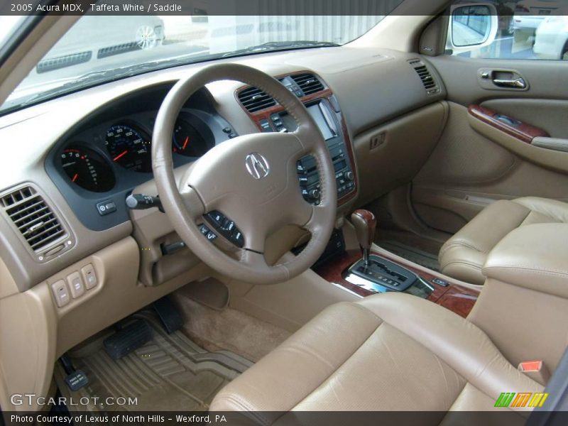 Taffeta White / Saddle 2005 Acura MDX