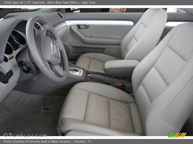 Moro Blue Pearl Effect / Light Grey 2009 Audi A4 2.0T Cabriolet
