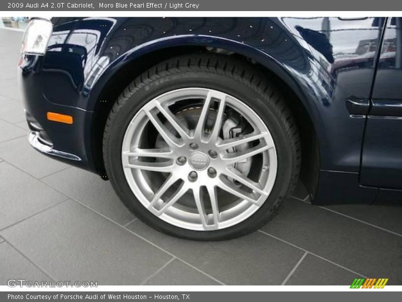 Moro Blue Pearl Effect / Light Grey 2009 Audi A4 2.0T Cabriolet