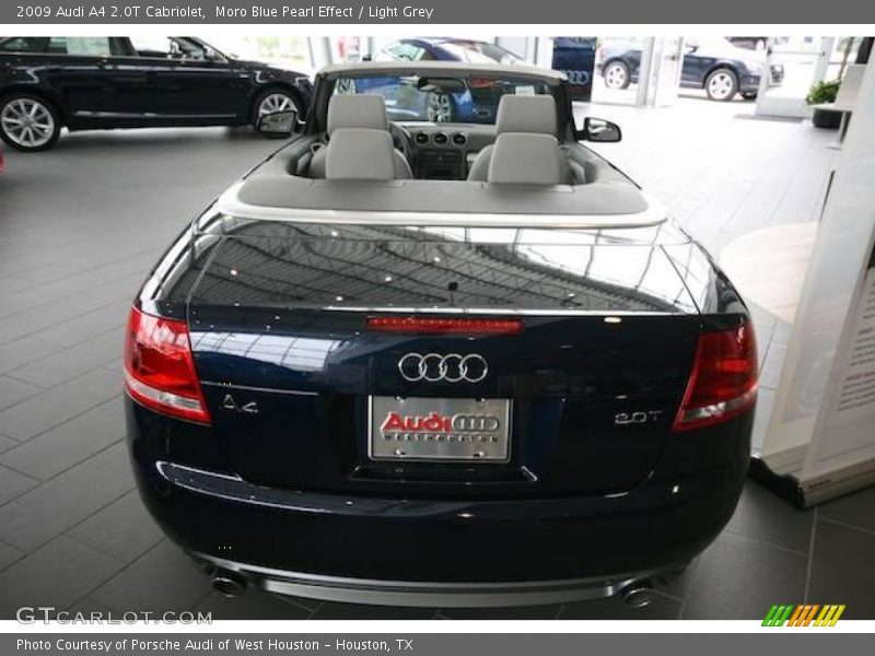Moro Blue Pearl Effect / Light Grey 2009 Audi A4 2.0T Cabriolet
