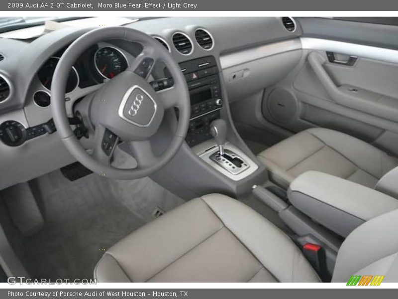 Moro Blue Pearl Effect / Light Grey 2009 Audi A4 2.0T Cabriolet