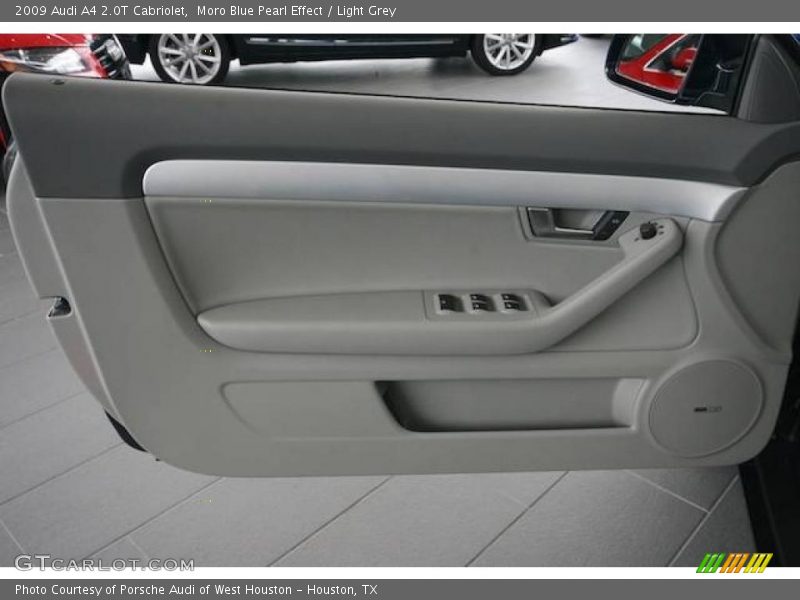 Moro Blue Pearl Effect / Light Grey 2009 Audi A4 2.0T Cabriolet