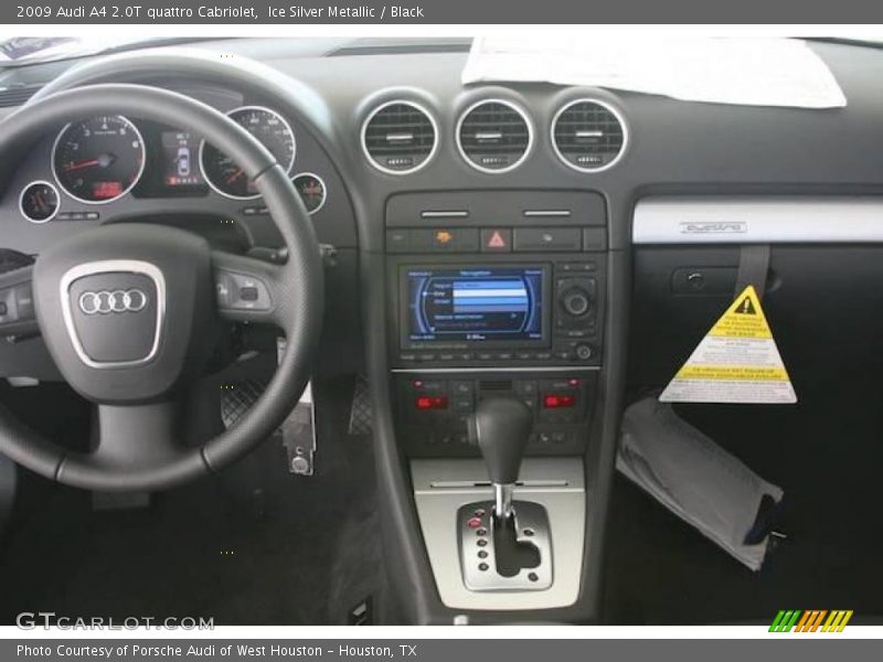 Ice Silver Metallic / Black 2009 Audi A4 2.0T quattro Cabriolet