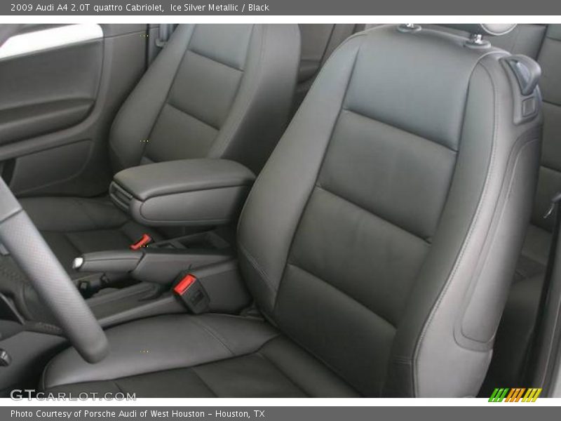 Ice Silver Metallic / Black 2009 Audi A4 2.0T quattro Cabriolet