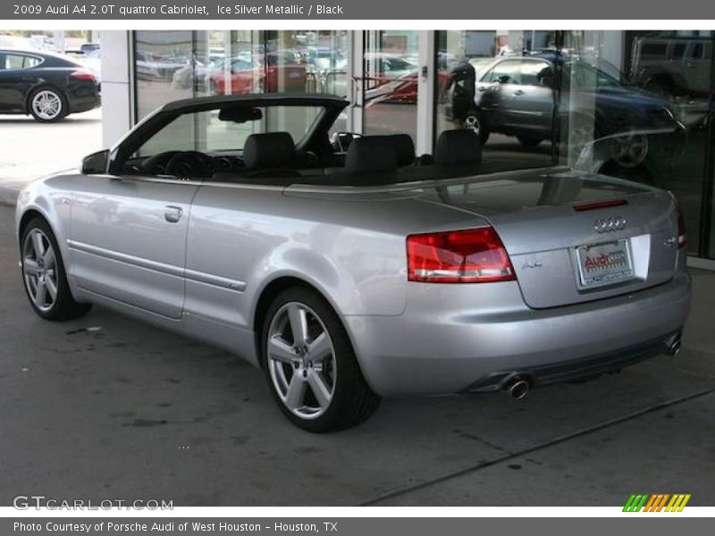 Ice Silver Metallic / Black 2009 Audi A4 2.0T quattro Cabriolet