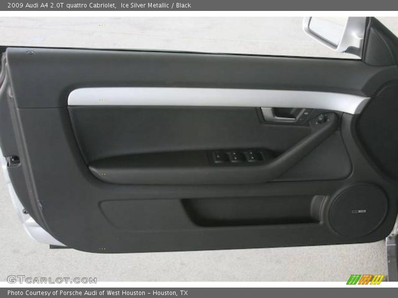 Ice Silver Metallic / Black 2009 Audi A4 2.0T quattro Cabriolet