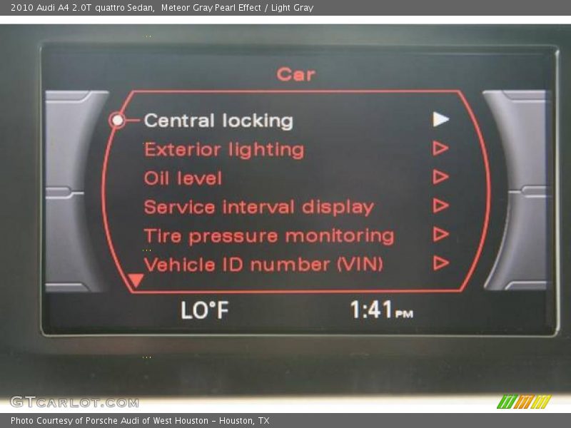 Meteor Gray Pearl Effect / Light Gray 2010 Audi A4 2.0T quattro Sedan