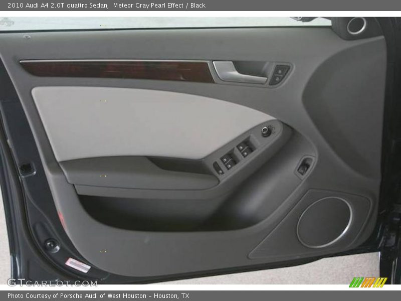 Meteor Gray Pearl Effect / Black 2010 Audi A4 2.0T quattro Sedan