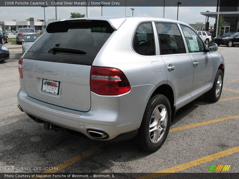 Crystal Silver Metallic / Stone/Steel Grey 2008 Porsche Cayenne S