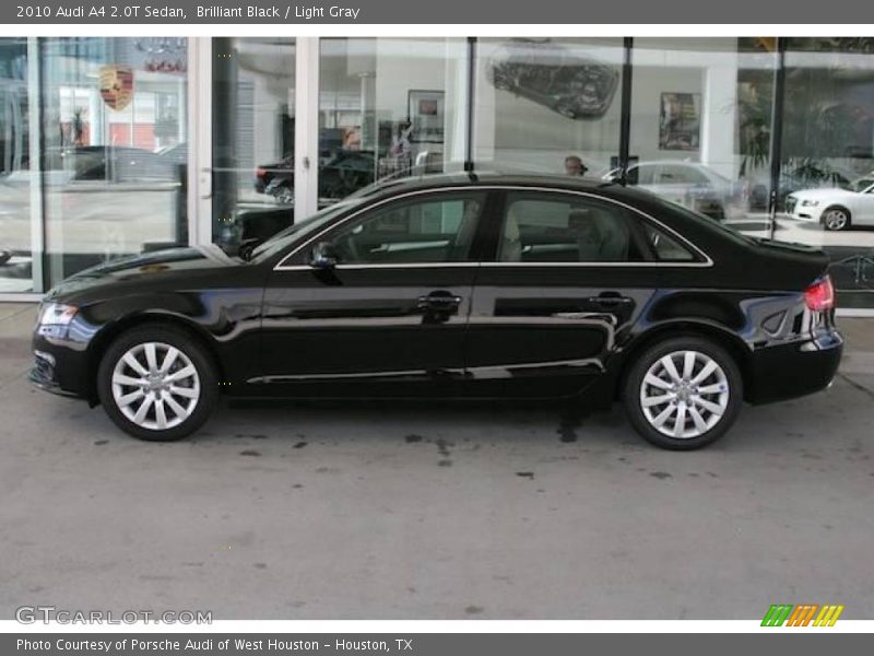 Brilliant Black / Light Gray 2010 Audi A4 2.0T Sedan