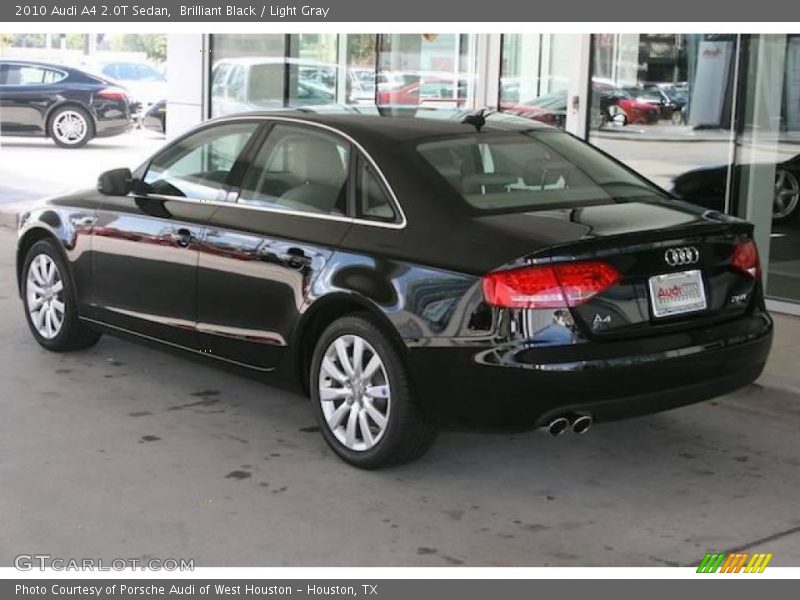 Brilliant Black / Light Gray 2010 Audi A4 2.0T Sedan