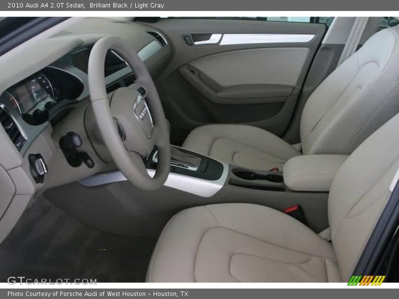 Brilliant Black / Light Gray 2010 Audi A4 2.0T Sedan
