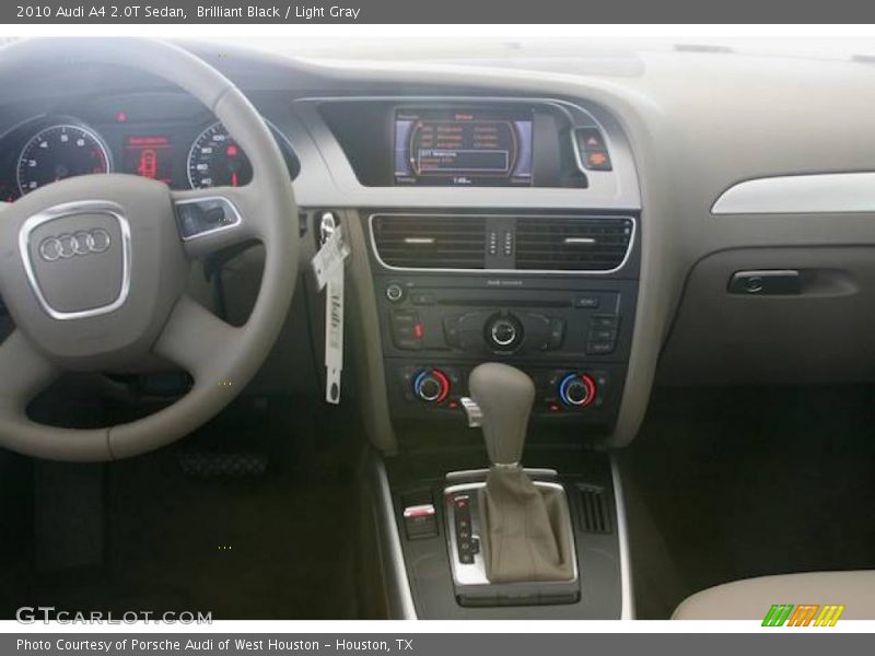 Brilliant Black / Light Gray 2010 Audi A4 2.0T Sedan