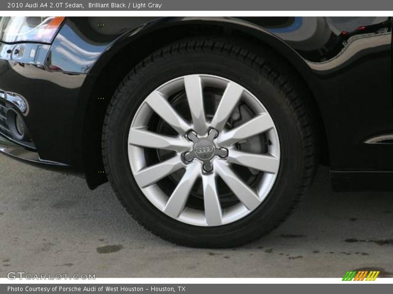 Brilliant Black / Light Gray 2010 Audi A4 2.0T Sedan