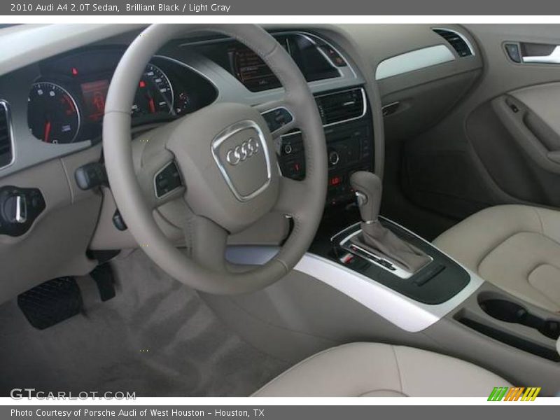 Brilliant Black / Light Gray 2010 Audi A4 2.0T Sedan