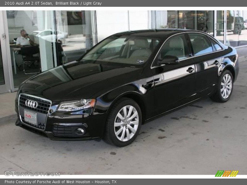 Brilliant Black / Light Gray 2010 Audi A4 2.0T Sedan