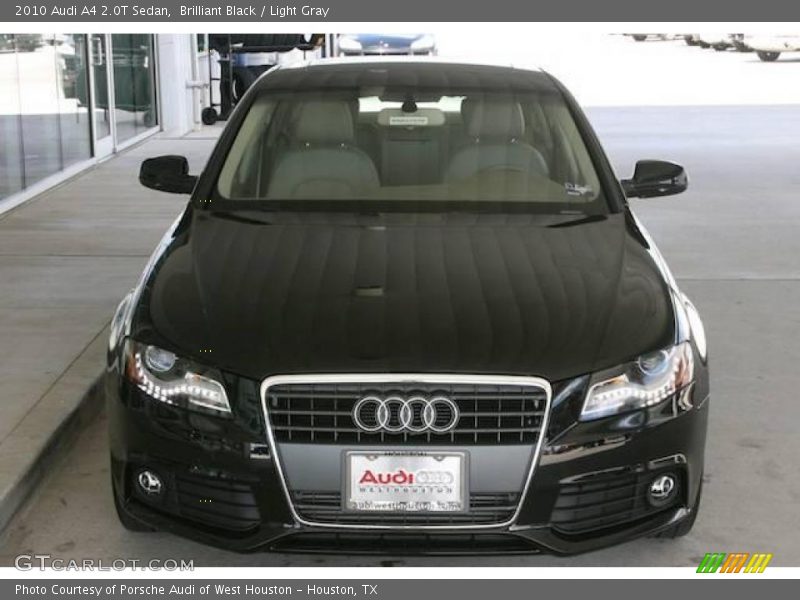 Brilliant Black / Light Gray 2010 Audi A4 2.0T Sedan
