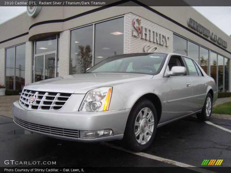 Radiant Silver / Titanium/Dark Titanium 2010 Cadillac DTS