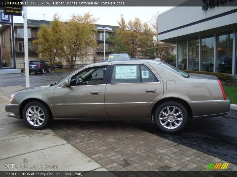 Tuscan Bronze ChromaFlair / Shale/Cocoa 2010 Cadillac DTS Luxury