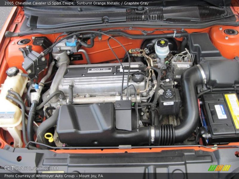 Sunburst Orange Metallic / Graphite Gray 2005 Chevrolet Cavalier LS Sport Coupe