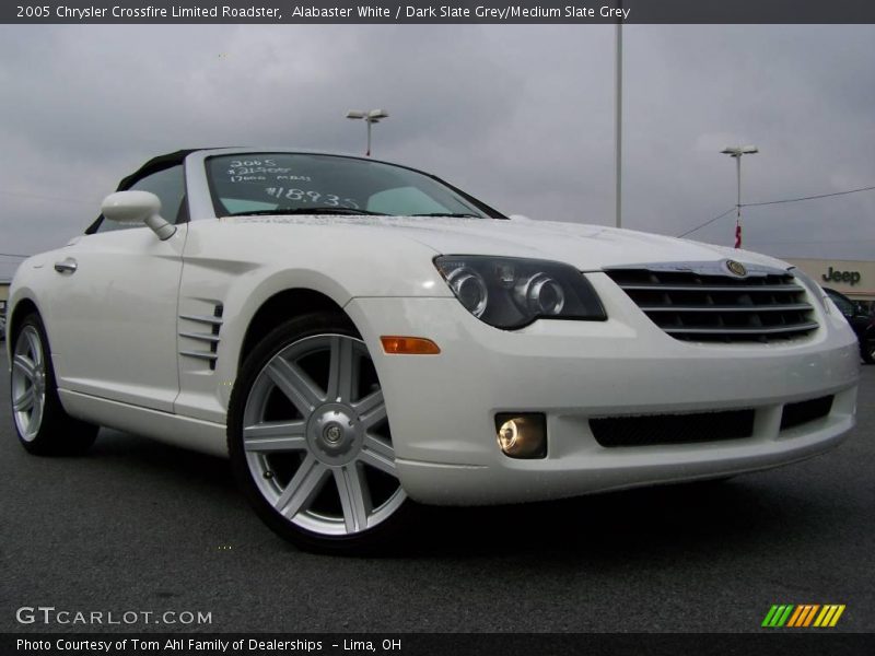 Alabaster White / Dark Slate Grey/Medium Slate Grey 2005 Chrysler Crossfire Limited Roadster