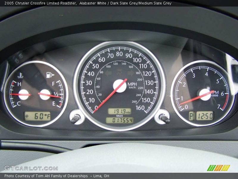 Alabaster White / Dark Slate Grey/Medium Slate Grey 2005 Chrysler Crossfire Limited Roadster