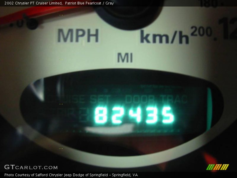 Patriot Blue Pearlcoat / Gray 2002 Chrysler PT Cruiser Limited